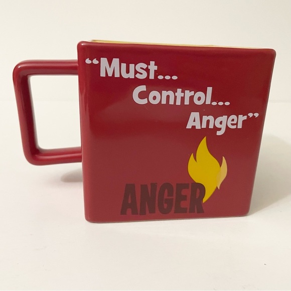 Inside Out Anger Mug Disney Pixar Character Square Cup - Picture 10 of 13